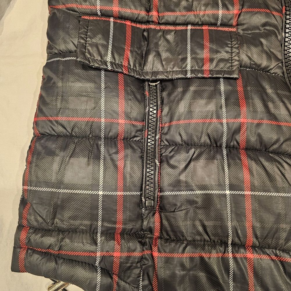 Lauren‎ Ralph Lauren Full Zip Puffer Jacket Plaid Black Womens Size M - Picture 2 of 16